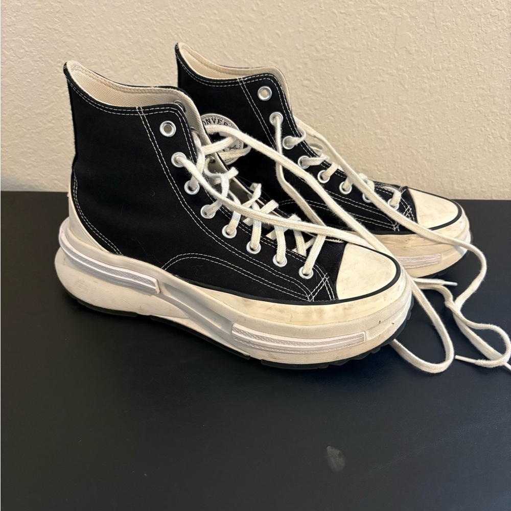 Converse Black Platform High-Tops